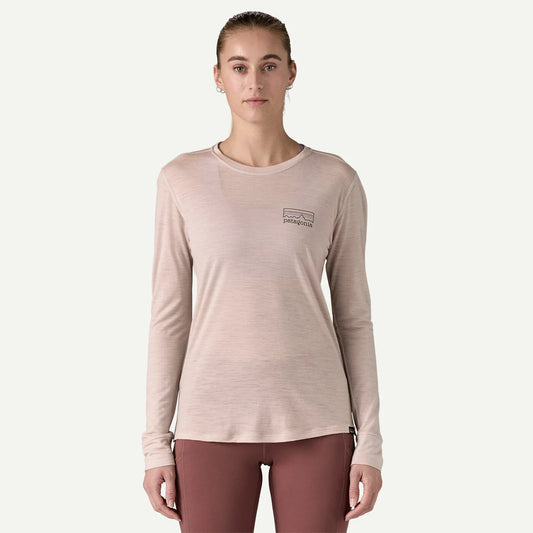 W's Long-Sleeved Capilene Cool Merino Blend Graphic Shirt