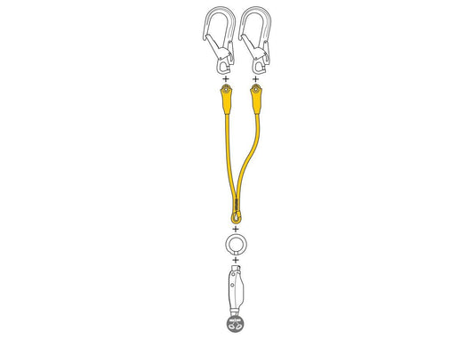 JANE - Y for fall arrest lanyard - Groupe Montagne Explore