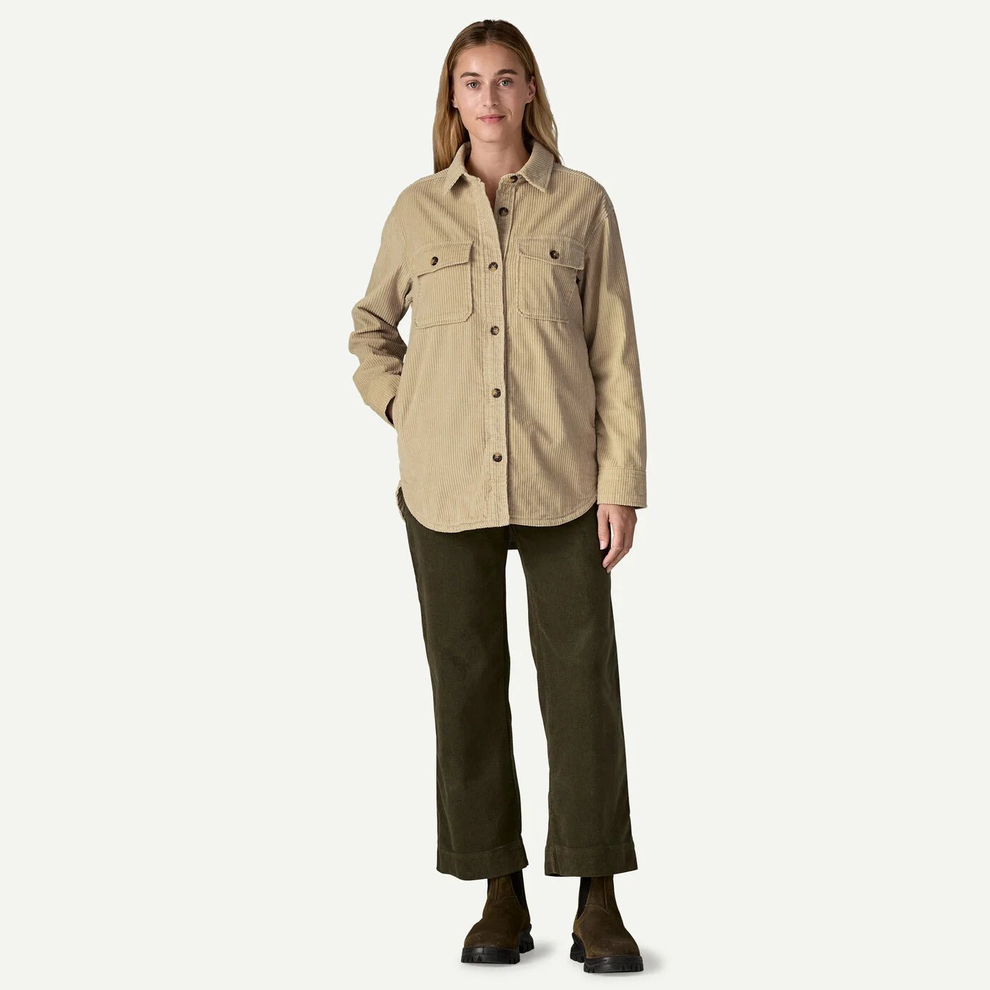 W's Corduroy Overshirt Jacket - Groupe Montagne Explore