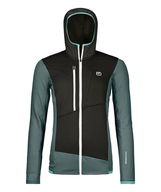 FLEECE GRID HOODY W
