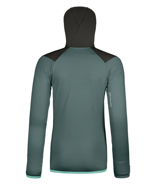 FLEECE GRID HOODY W