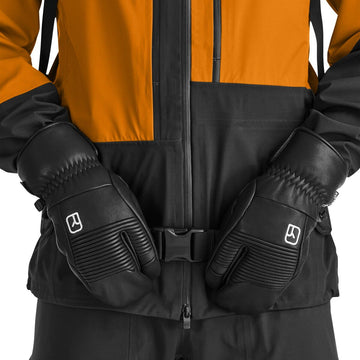FULL LEATHER 3 FINGER GLOVE - Groupe Montagne Explore