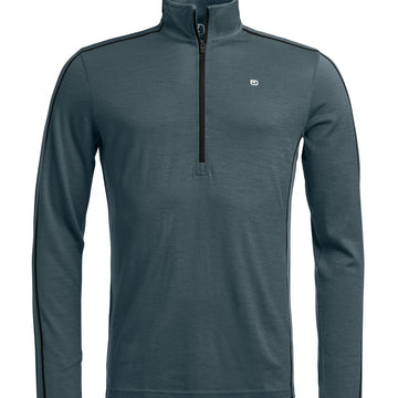 185 ROCK'N'WOOL ZIP NECK M - Groupe Montagne Explore