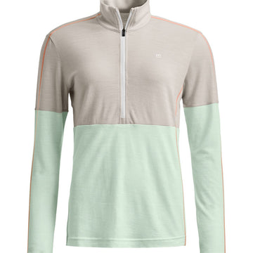 185 ROCK'N'WOOL ZIP NECK W - Groupe Montagne Explore