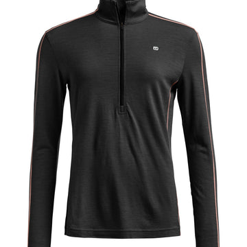 185 ROCK'N'WOOL ZIP NECK W - Groupe Montagne Explore