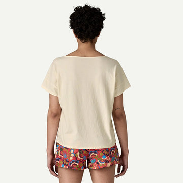 W's Waves Rolling Relaxed Drop - Sleeve Organic T-Shirt - Groupe Montagne Explore