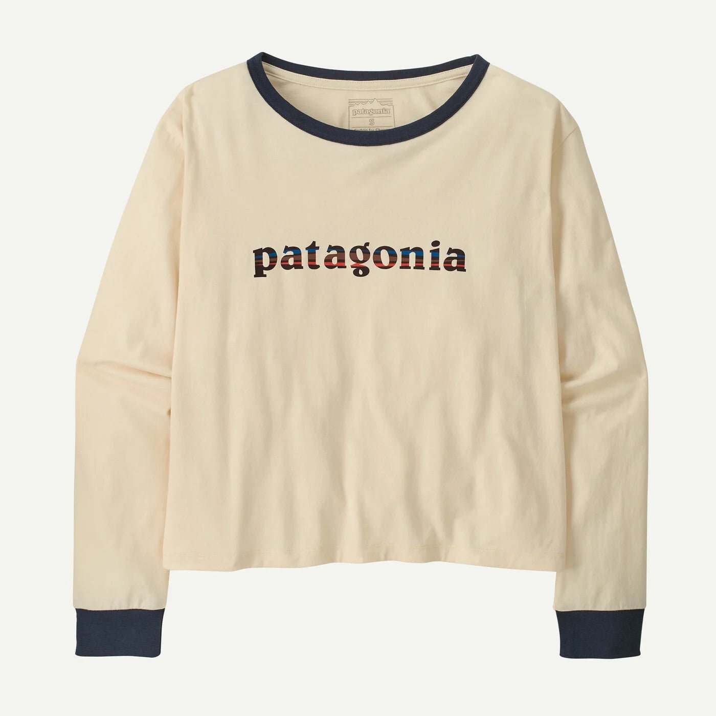 W's Long-Sleeved '73 Text Logo Easy-Cut Organic T-Shirt