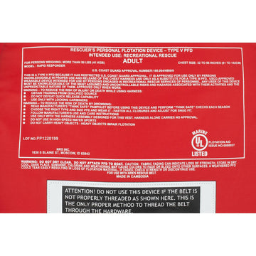 NRS Rapid Responder PFD - Groupe Montagne Explore