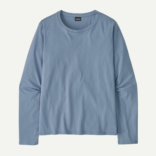 W's Long - Sleeved Regenerative Organic Certified Cotton Tee - Groupe Montagne Explore