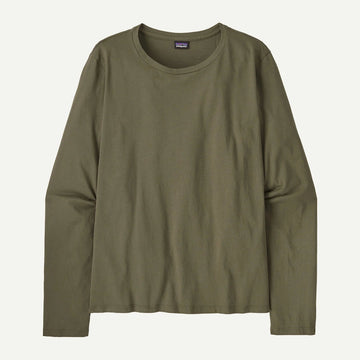 W's Long - Sleeved Regenerative Organic Certified Cotton Tee - Groupe Montagne Explore
