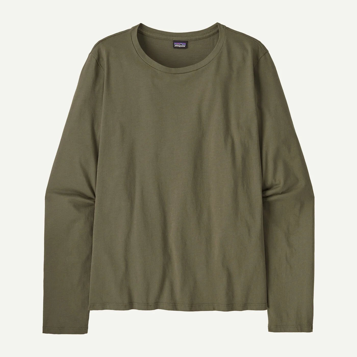 W's Long - Sleeved Regenerative Organic Certified Cotton Tee - Groupe Montagne Explore