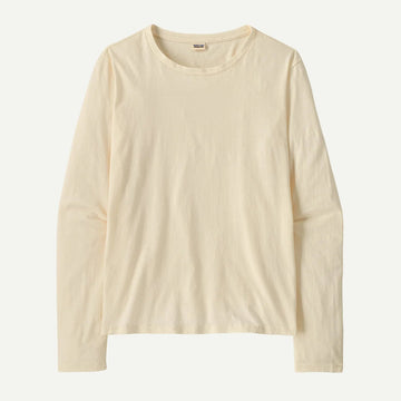 W's Long - Sleeved Regenerative Organic Certified Cotton Tee - Groupe Montagne Explore