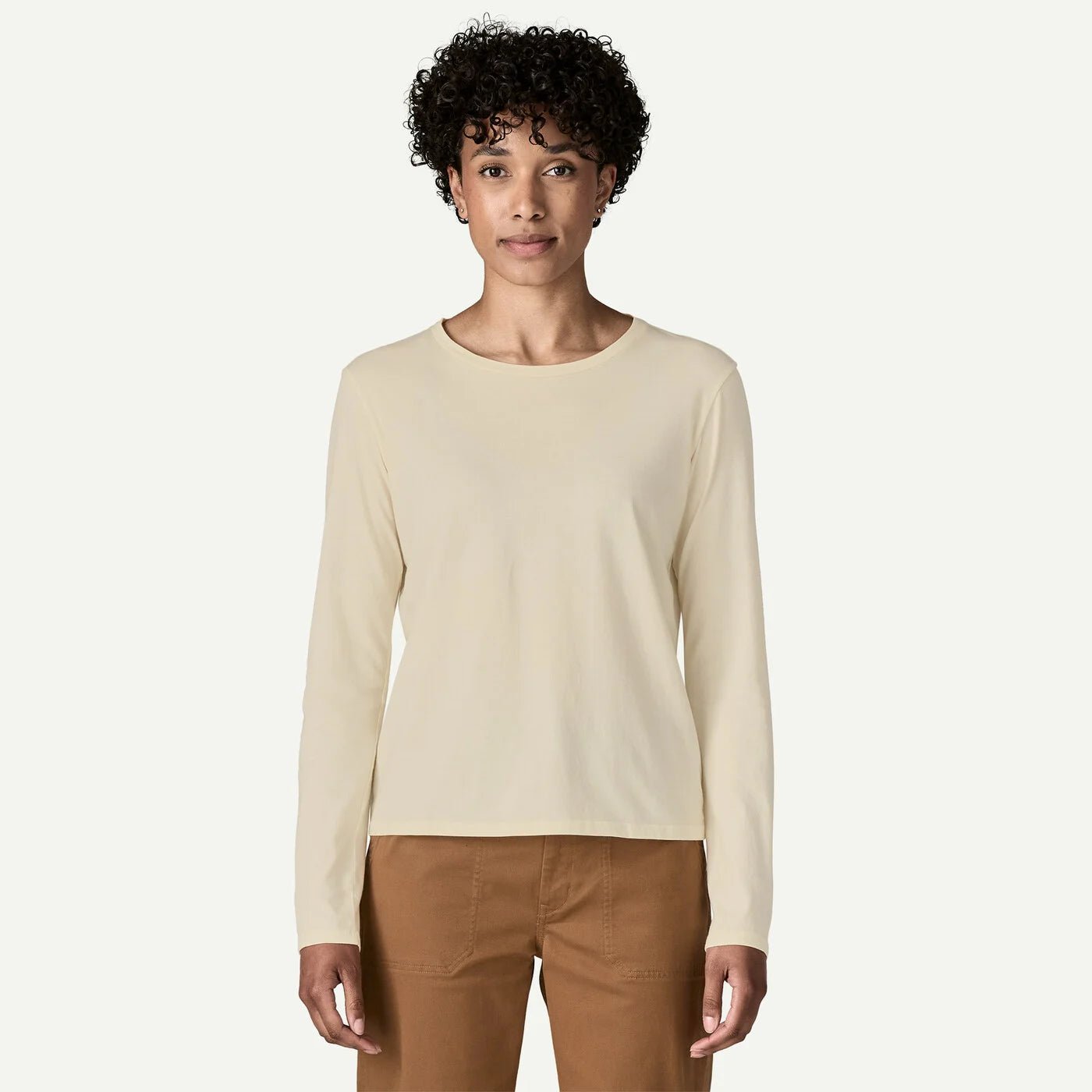 W's Long - Sleeved Regenerative Organic Certified Cotton Tee - Groupe Montagne Explore