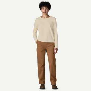 W's Long - Sleeved Regenerative Organic Certified Cotton Tee - Groupe Montagne Explore