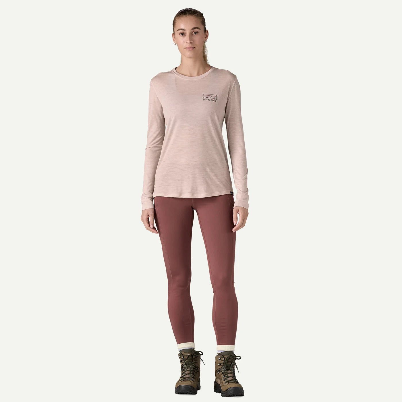 W's Long-Sleeved Capilene Cool Merino Blend Graphic Shirt