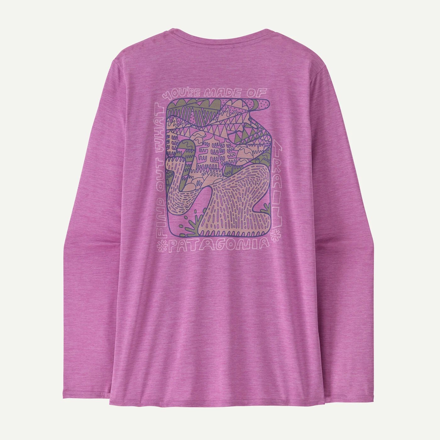 W's Long - Sleeved Capilene Cool Daily Graphic Shirt - Lands - Groupe Montagne Explore