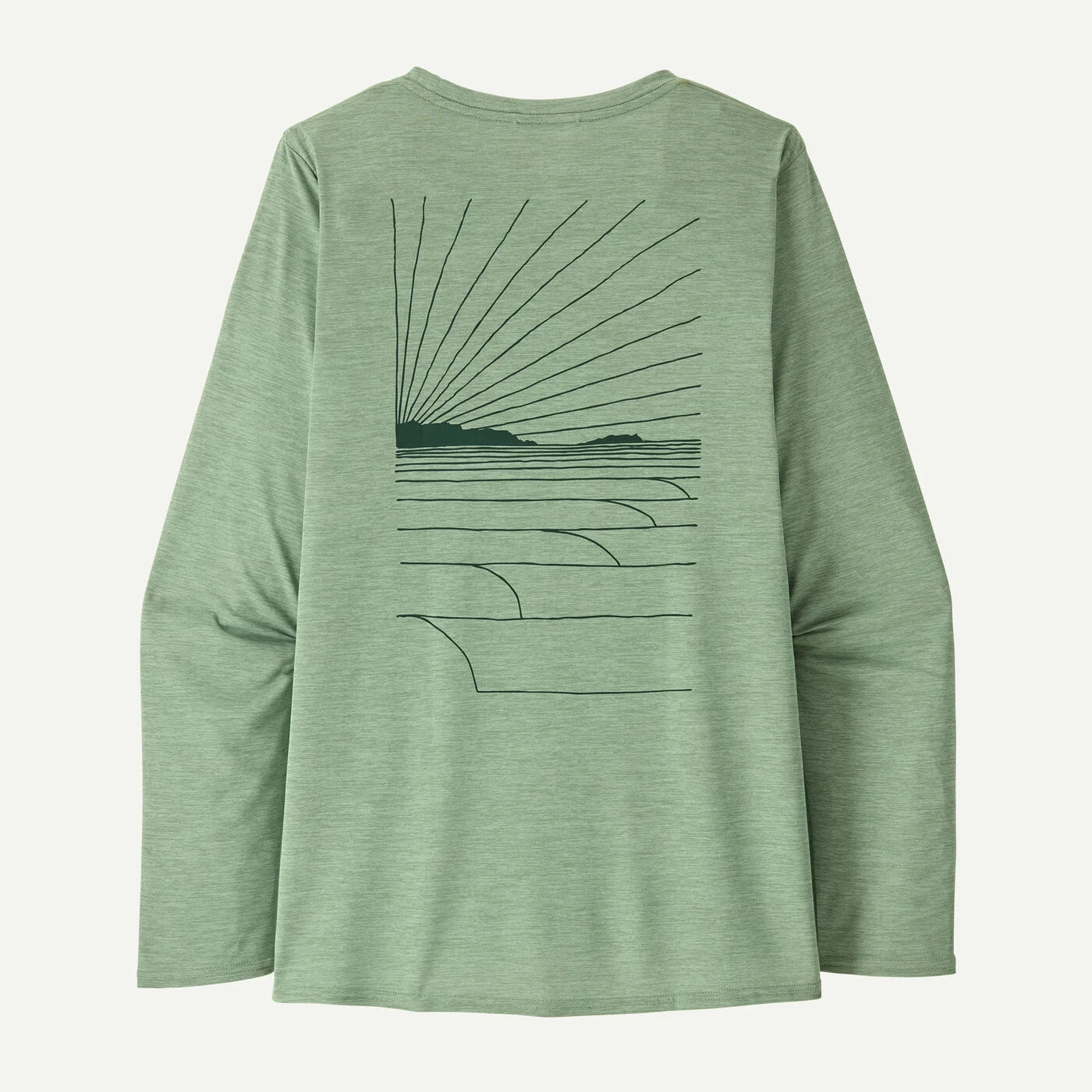 W's Long-Sleeved Capilene Cool Daily Graphic Shirt - Waters