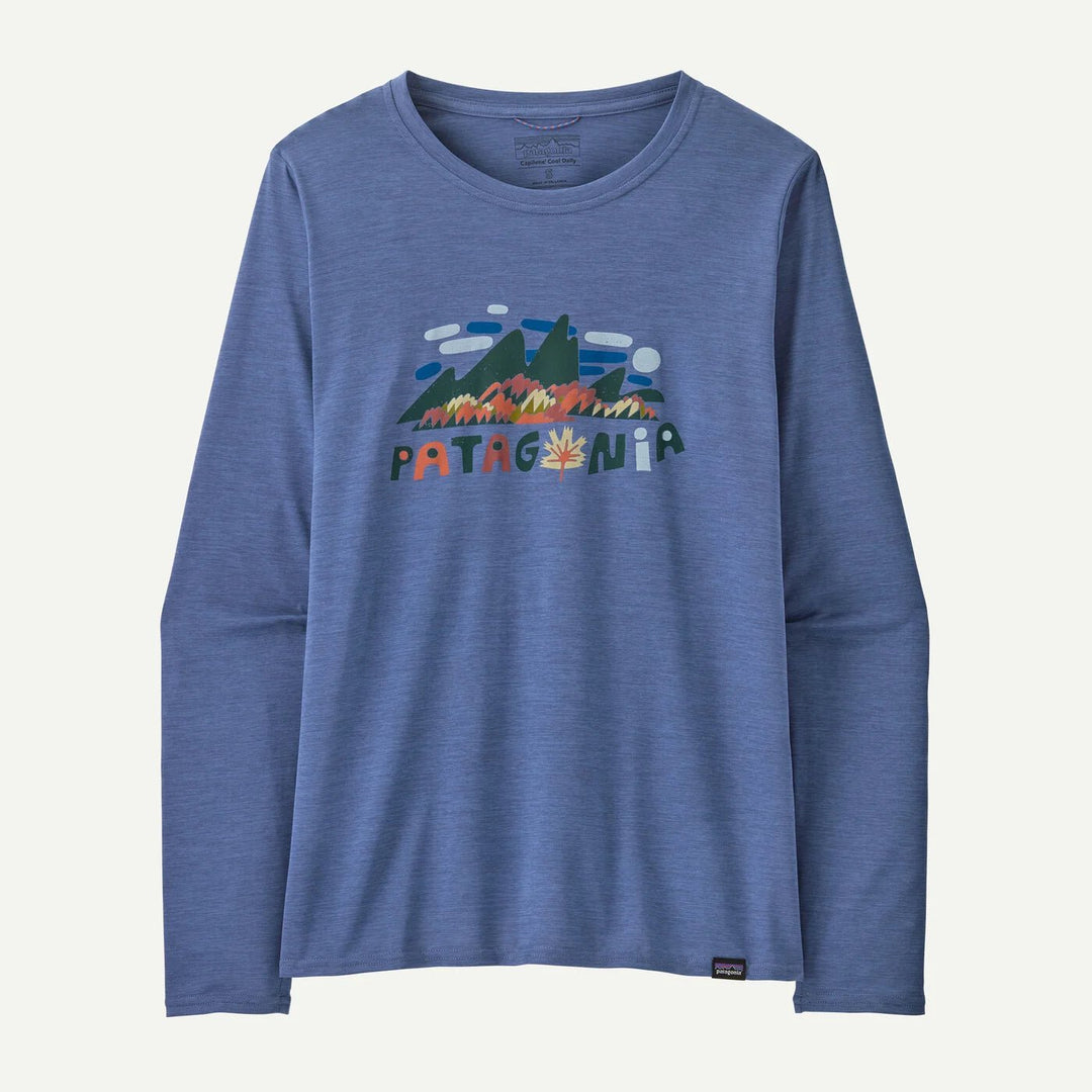 W's Long - Sleeved Capilene Cool Daily Graphic Shirt - Groupe Montagne Explore