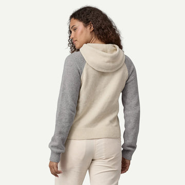 W's Recycled Wool - Blend Hooded Pullover Sweater - Groupe Montagne Explore