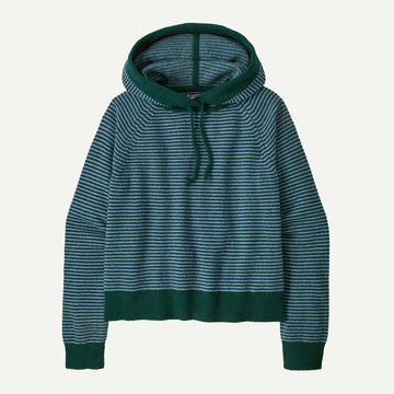 W's Recycled Wool - Blend Hooded Pullover Sweater - Groupe Montagne Explore