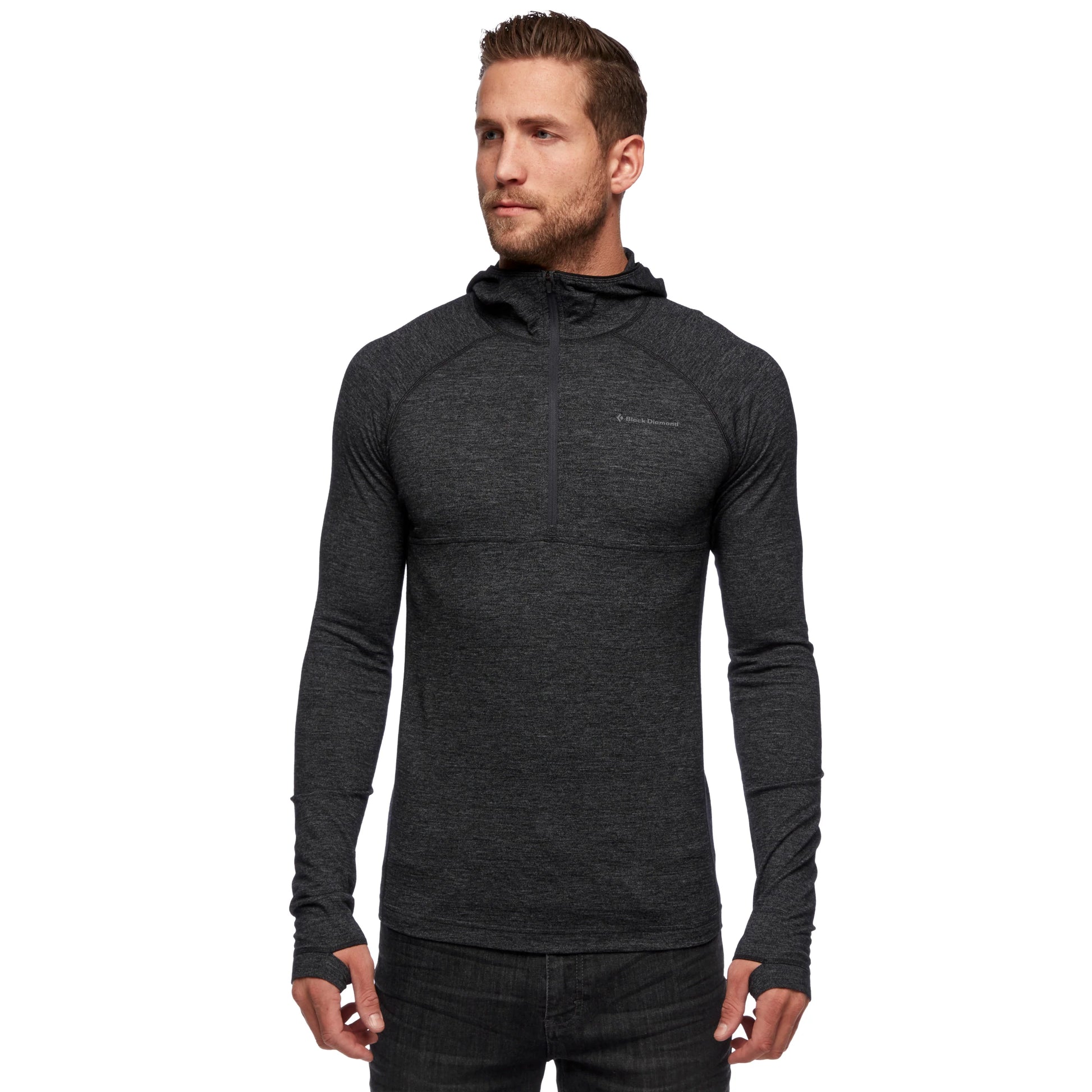 Men's Solution 150 Merino Baselayer Half Zip Hoody - Groupe Montagne Explore