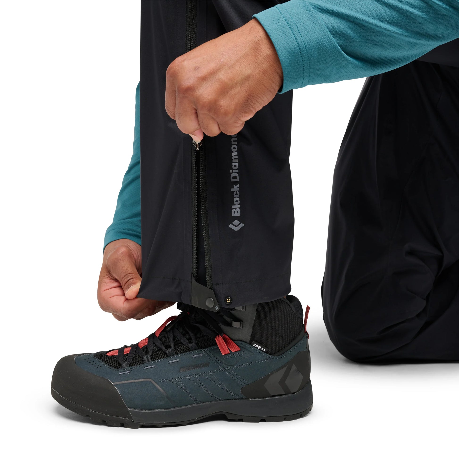 Men's Fineline Stretch Full Zip Pants - Groupe Montagne Explore
