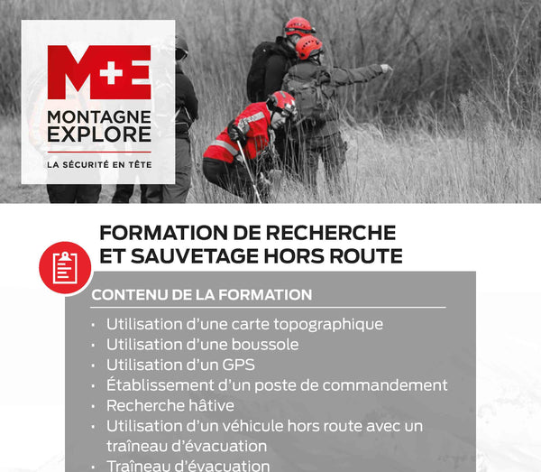 Off - Road Search and Rescue - 16 hours - Groupe Montagne Explore