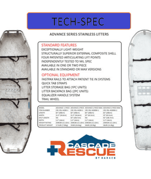 Advance Series Model 200 MAX Rescue Litter - Groupe Montagne Explore