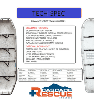 Advance Series Model 200 MAX Rescue Litter - Groupe Montagne Explore