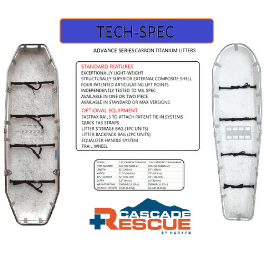 Advance Series Model 200 MAX Rescue Litter - Groupe Montagne Explore