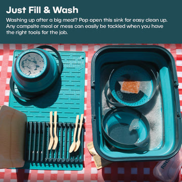 Adventure Ready Flat Pack Collapsible Sink - 16L