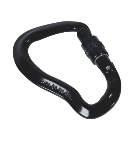 Yates - Gecko Screw Gate Carabiner black