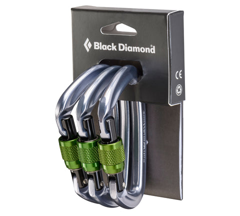 Black Daimond-Positron Screwgate Carabiner 3 Pack