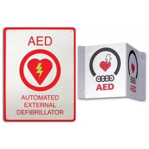 ZOLL - Enseigne AED murale pour défibrilateur