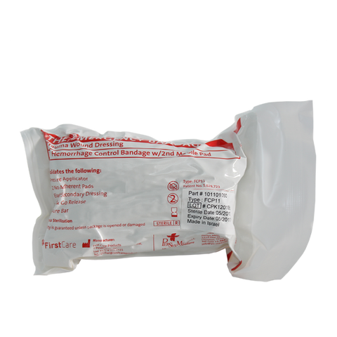 PerSys Medical - 4" Bandage d'urgence (w/ Pad mobile) - Blanc