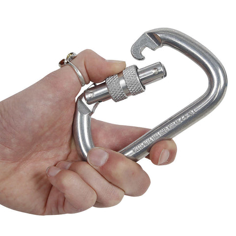 NRS - Omega Modified D 1/2" Aluminum Screw-Lok Carabiner